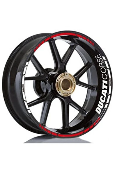 İndispensableyl Ducati Corse Yazılı Jant Sticker Etiket Modeli ürün görseli