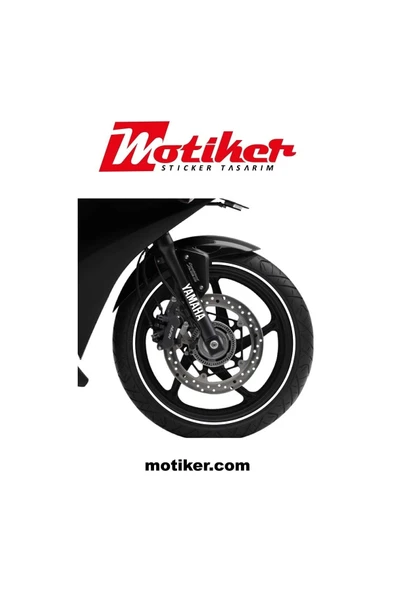 İndispensableyl Gold Yamaha R25 Jant Dışı Şerit Sticker Etiket Modeli - 1
