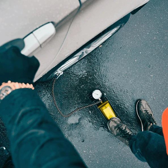 Simply Brands Basinç Göstergeli Premium Tek Pistonlu Ayak Pompasi - Resim 3