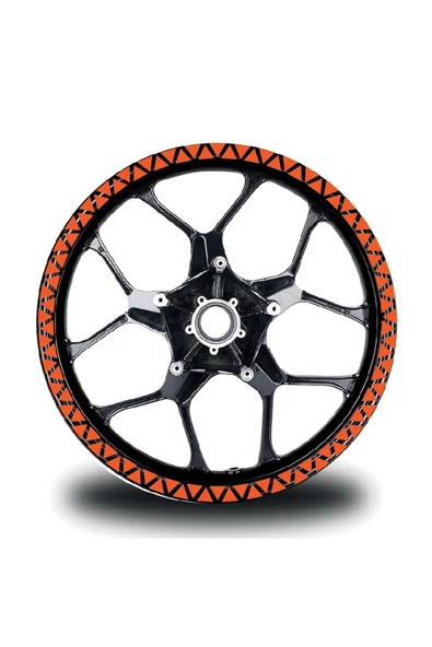 İndispensableyl Üçgen Tam Daire Jant Sticker - Resim 4