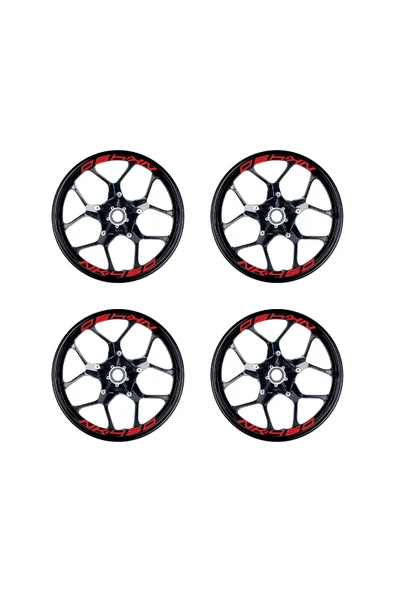 İndispensableyl Kırmızı CFMOTO 450NK Yazılı 8 Li Jant İçi Yazı Sticker - Resim 2