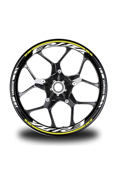 İndispensableyl Turuncu Yamaha R6 Takım Jant Sticker Etiket - 1