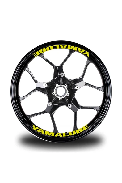 İndispensableyl Yamalube Yazılı 8Li Jant İçi Yazı Sticker Etiket ürün görseli 1