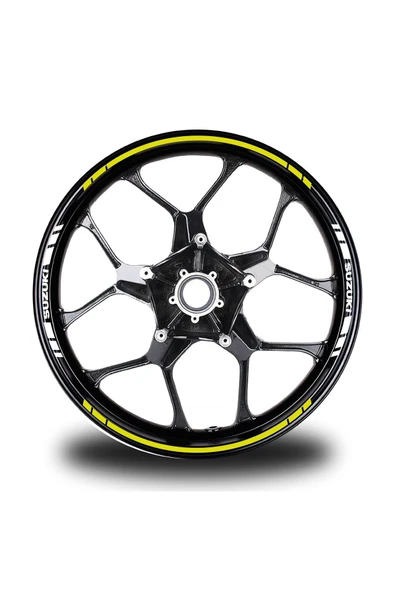 İndispensableyl Suzukı Yazılı Kısa Yazısız Uzun Dış Şerit 16'lı Çift Renk Jant Sticker Modeli ürün görseli