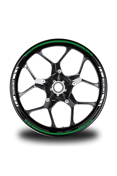 İndispensableyl Suzukı Yazılı Kısa Yazısız Uzun Dış Şerit 16'lı Çift Renk Jant Sticker Modeli ürün görseli