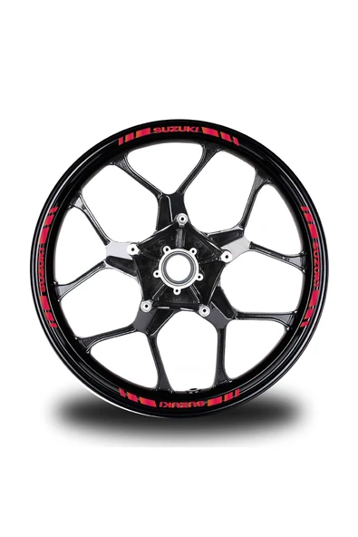 İndispensableyl Suzukı Yazılı Kısa Dış Şerit 16'lı Tek Renk Jant Sticker Modeli ürün görseli