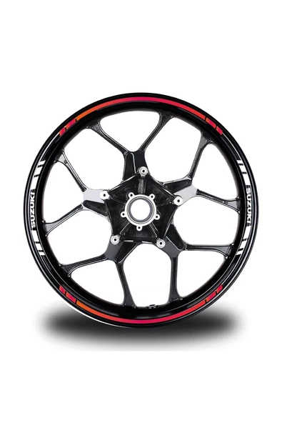 İndispensableyl Suzukı Yazılı Kısa Yazısız Uzun Dış Şerit 16'lı Çift Renk Jant Sticker Modeli ürün görseli