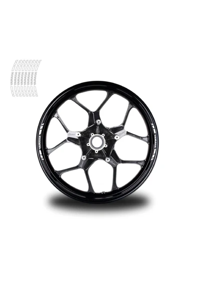 İndispensableyl Yamaha 8'li Jant Stıcker Modeli Beyaz ürün görseli