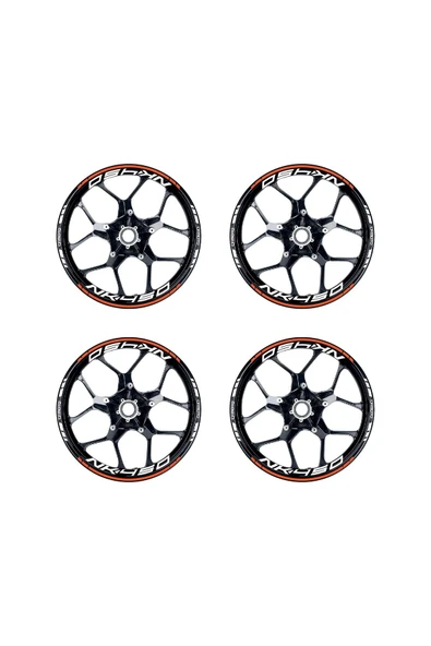 İndispensableyl Neon Turuncu CFMOTO 450NK Motosiklet Jant Sticker Etiket Modeli İç & Dış Takım - Resim 2