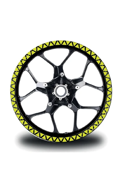 İndispensableyl Üçgen Tam Daire Jant Sticker - Resim 2