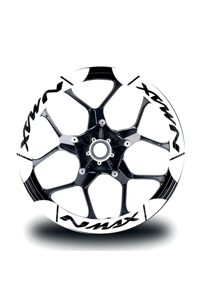 İndispensableyl YAMAHA Nmax İç & Dış Jant Sticker Etiket Modeli Beyaz ürün görseli