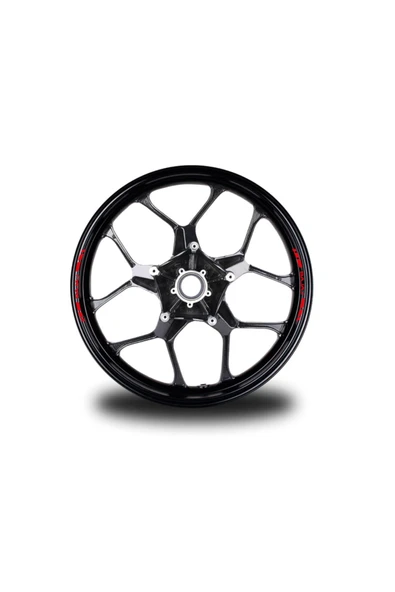 İndispensableyl Bajaj 8li Jant Stıcker Modeli Kırmızı Uyumlu ürün görseli