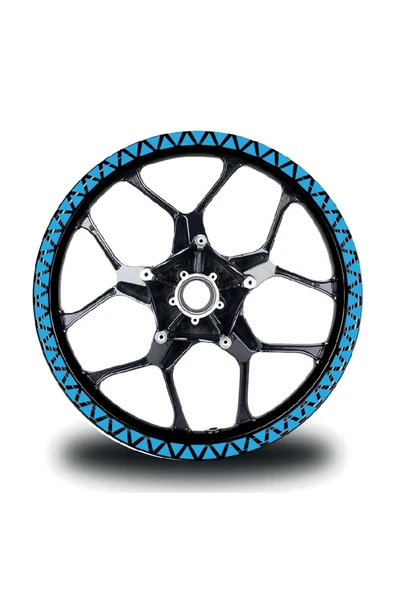 İndispensableyl Üçgen Tam Daire Jant Sticker - Resim 3