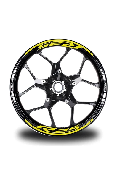 İndispensableyl Yamaha Yzf-r25 Geniş Neon Jant Sticker Etiket Modeli ürün görseli