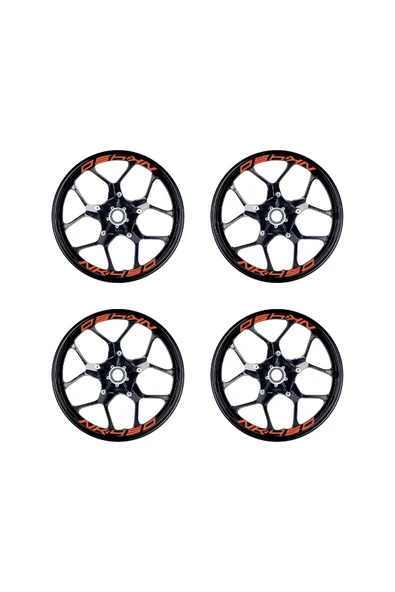 İndispensableyl Neon Turuncu CFMOTO 450NK Yazılı 8 Li Jant İçi Yazı Sticker - Resim 2