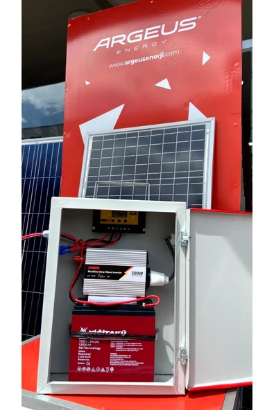 ARGEUS ENERJİ 320 Watt Taşınabilir Güneş Enerjili Televizyon Aydınlatma Paketi - 5