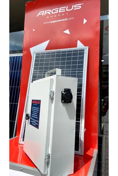 ARGEUS ENERJİ 320 Watt Taşınabilir Güneş Enerjili Televizyon Aydınlatma Paketi - 6