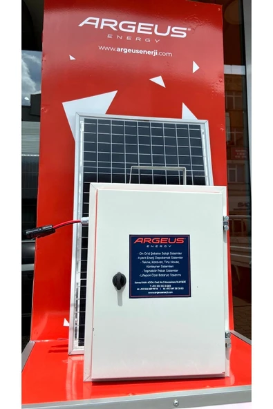 ARGEUS ENERJİ 320 Watt Taşınabilir Güneş Enerjili Televizyon Aydınlatma Paketi