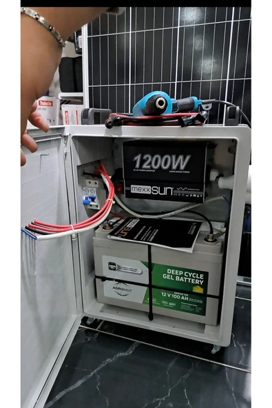 Carspa 1 kw solar paket taşınabilir sistemdir kurulumu yapılmış hazır paket - Resim 2