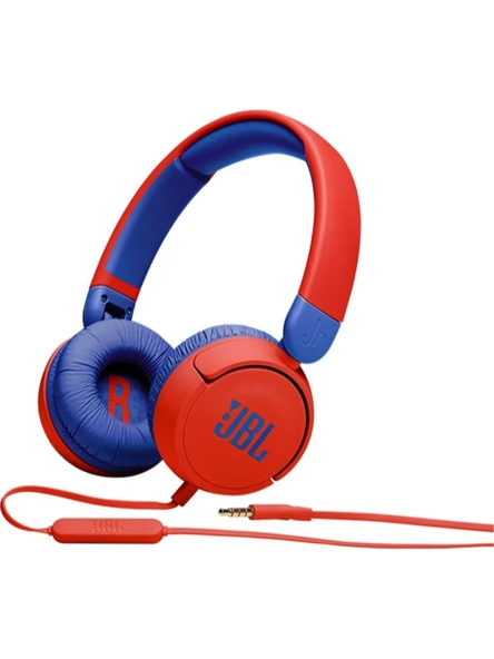 JBL JR310 Kırmızı Kablolu Kulak Üstü Kulaklık (Kutu Hasarlı)