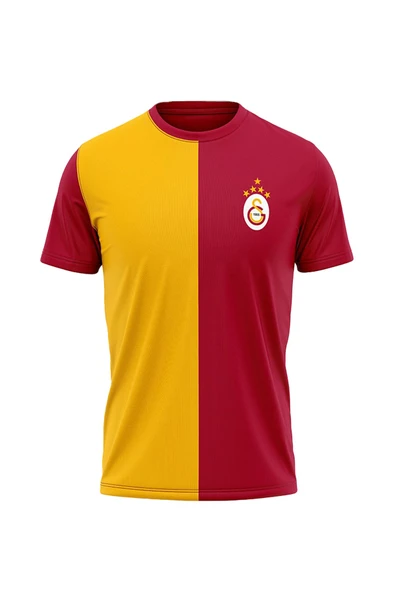 Galatasaray Orijinal Lisanslı 5 Yıldızlı Sarı Kırmızı Erkek T-Shirt - 4