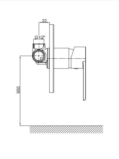 Gpd Atros Ankastre Duş Bataryası MAD65 - 2