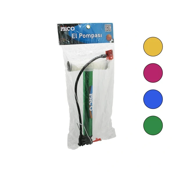 İRAN EL POMPASI  METAL GÖVDE   PLASTİK KOL - ALTLIK   30CM   TOP - BİSİKLET - MOTOR (5047)