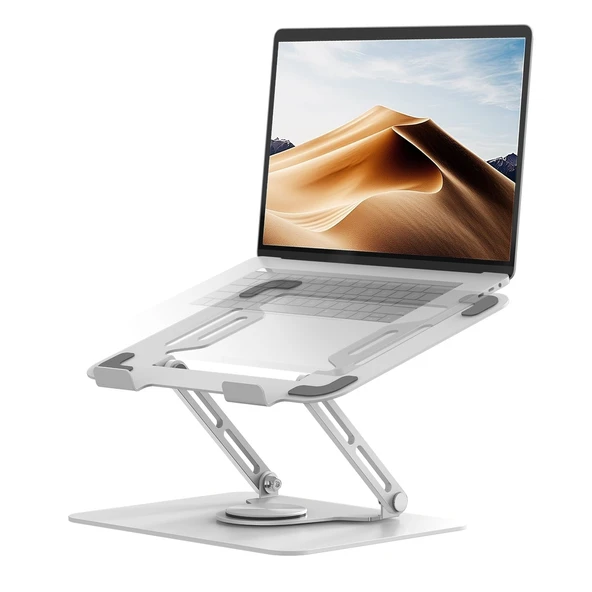 Laptop Standı 360 Derece Döner Yükseklik Ayarlı Katlanabilir Alüminyum Ergonomik Notebook Tablet Uyumlu ürün görseli 1
