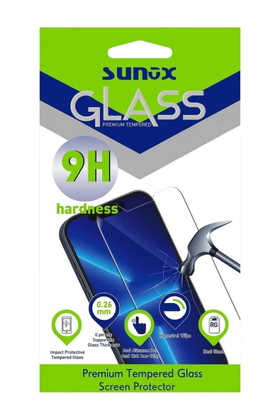 SUNİX A52 / A52S uyumlu kırılmaz cam