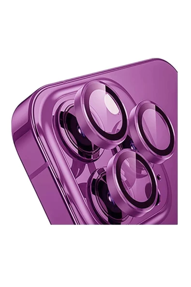 SUNİX Iphone 16 / 16 Plus Ile Uyumlu Darbeye Dayanıklı Safir Kamera Lens Koruyucu Pembe ürün görseli 1