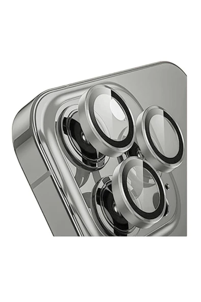 SUNİX Iphone 16 Pro / 16 Pro Max İle Uyumlu Darbeye Dayanıklı Safir Kamera Lens Koruyucu Natural ürün görseli 1