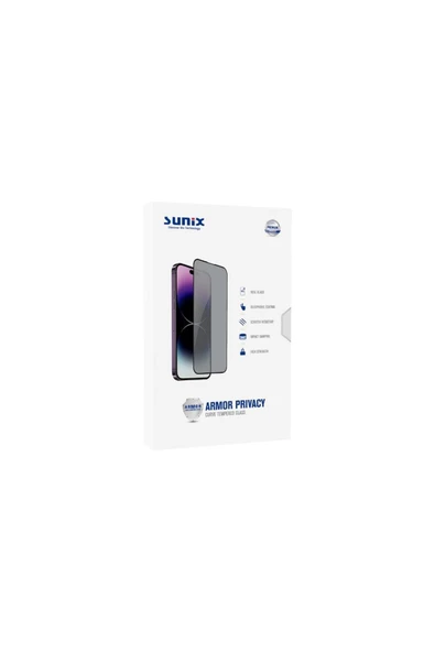 SUNİX Iphone 14 Ile Uyumlu Darbeye Dayanıklı Armor Hayalet Ekran Koruyucu Cam - 2