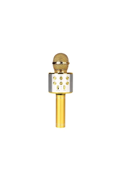 SUNİX Bluetooth Kareoke Mikrofon Gold Mcf-10