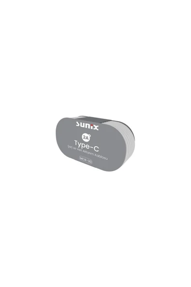 SUNİX 2 Amper Usb / Type-c Şarj Ve Data Kablosu Mcr-30 - Resim 3