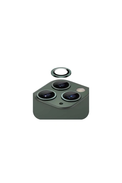 SUNİX Iphone 13 Pro / 13 Pro Max Ile Uyumlu Darbeye Dayanıklı Safir Kamera Lens Koruyucu Yeşil