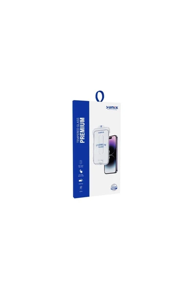 SUNİX Iphone 15 Pro Max Ile Uyumlu Kolay Uygulama Aparatlı Premium Ekran Koruyucu Cam - Resim 2