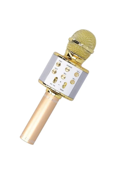 SUNİX Bluetooth Kareoke Mikrofon Gold Mcf-10 - 2