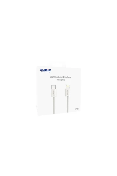 SUNİX 30w Hızlı Şarj Usb-c Lightning Data Ve Şarj Kablosu Ip11 - Resim 2