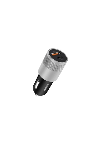 SUNİX 15w 3.1a Pd Hızlı Şarj Metal Araç Şarj Cihazı Başlık S-332