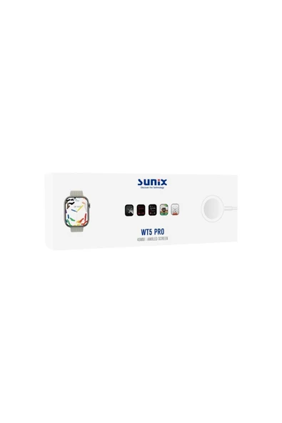 SUNİX 45mm Amoled Ekran Akıllı Saat Natural Wt5 Pro - Resim 5