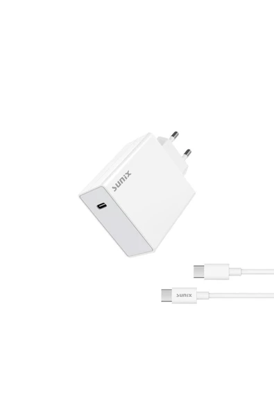 SUNİX 120w Usb-c Turbo Hızlı Şarj Aleti S-130 ürün görseli 1