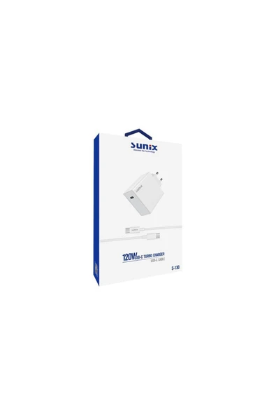 SUNİX 120w Usb-c Turbo Hızlı Şarj Aleti S-130 - Resim 2