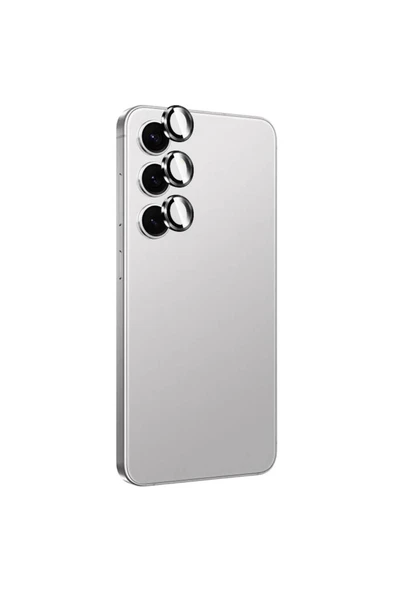 SUNİX Samsung S24 Ultra Ile Uyumlu Darbeye Dayanıklı Safir Kamera Lens Koruyucu Gri