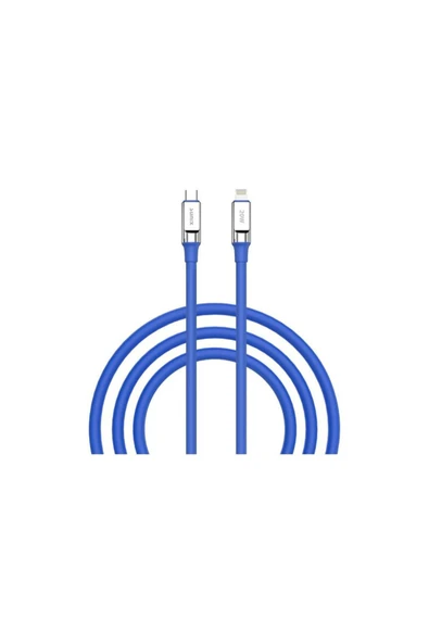 SUNİX 20w Usb-c Lightning Şarj Ve Data Kablosu Mavi Sc-67 ürün görseli 1