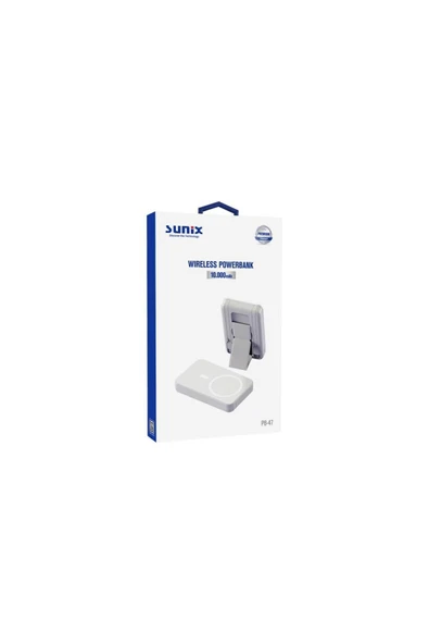 SUNİX 10.000 Mah Manyetik Powerbank Mor PB-47 - Resim 4