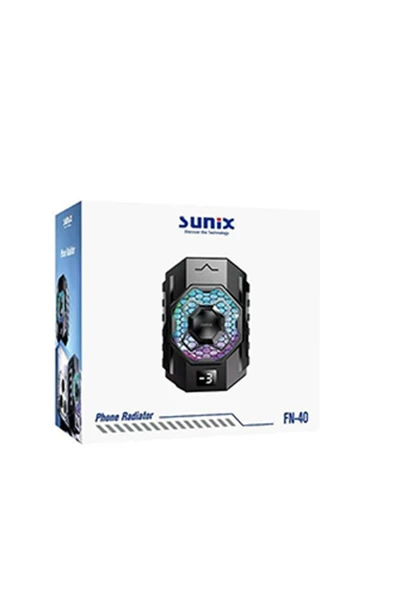 SUNİX FN-40 Profesyonel Telefon Soğutucu - Renkli LED Işıklı, Hızlı Soğutma - 3