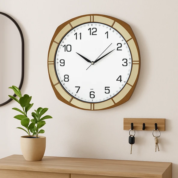 Girist Galaxy Altın Varaklı Dekoratif Duvar Saati - 2