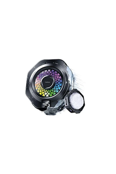 SUNİX FN-50 RGB Işıklı Manyetik Telefon Soğutucu - 7 Kanatlı Sessiz Hidrolik Fan ile Süper Soğutma - 3