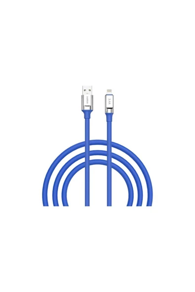 SUNİX 3.4a Lightning Şarj Ve Data Kablosu Mavi Sc-64