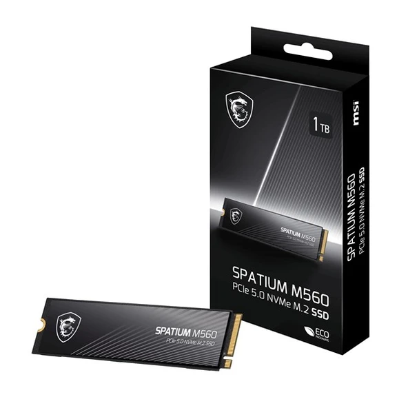 MSI 1TB SPATIUM M560 10300/8700 MB/s NVME PCIE GEN5 - 1